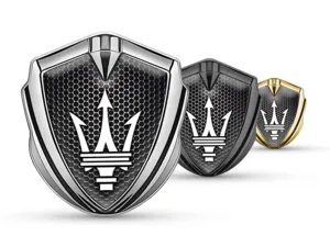 Maserati Emblema Silicone Badge Stile Pro Inox
